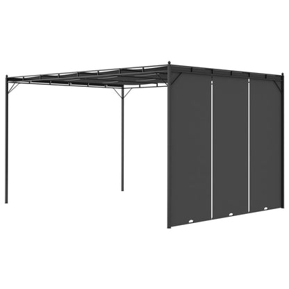 Dārza Nojume Ar Sānu Aizkariem, 4X3X2,25 M, Antracītpelēka