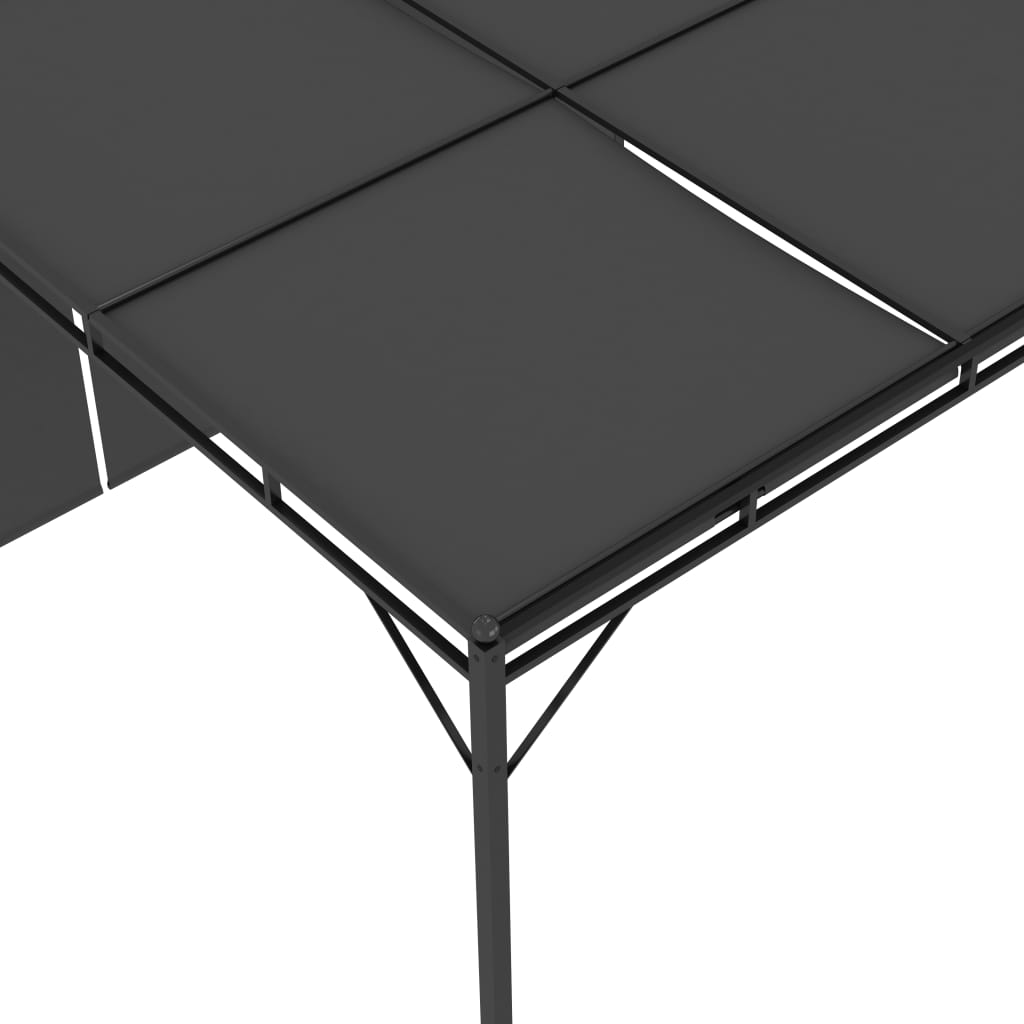Dārza Nojume Ar Sānu Aizkariem, 4X3X2,25 M, Antracītpelēka