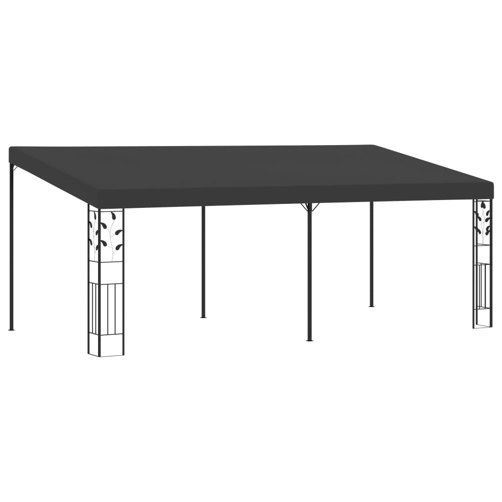 Dārza Nojume, Stiprināma Pie Sienas, 6X3X2,5 M, Antracītpelēka