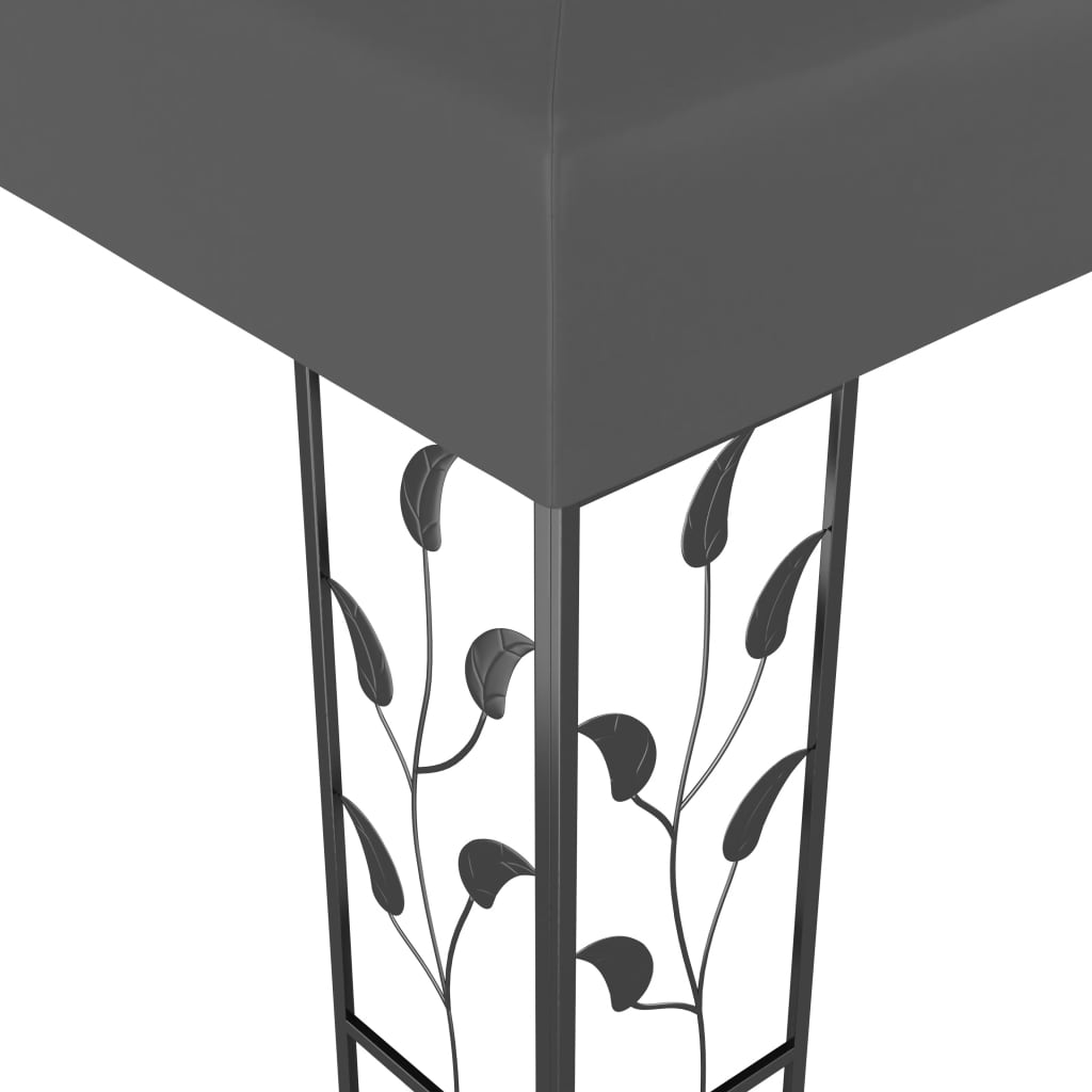 Dārza Nojume Ar Dubulto Jumtu, 3X4 M, Antracītpelēka