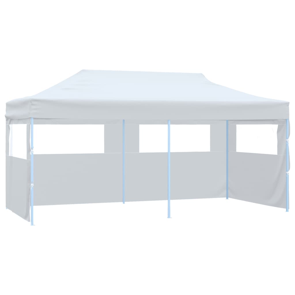 Saliekama Nojume Ar Sānu Sienām, Balta, 3X6 M, Tērauds