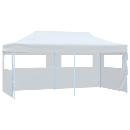 Saliekama Nojume Ar Sānu Sienām, Balta, 3X6 M, Tērauds