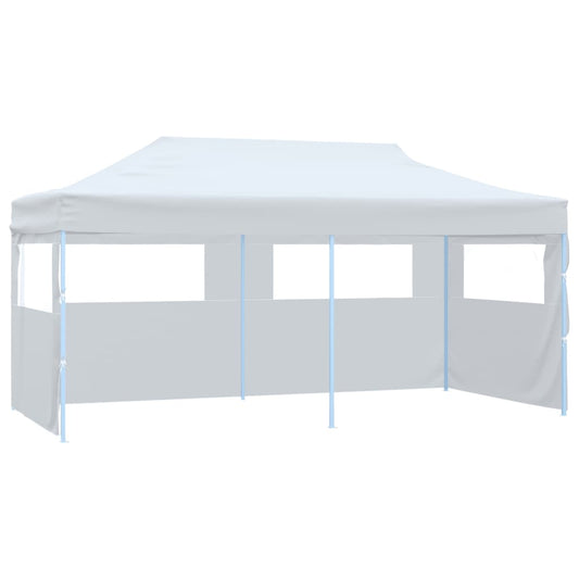 Saliekama Nojume Ar Sānu Sienām, Balta, 3X6 M, Tērauds