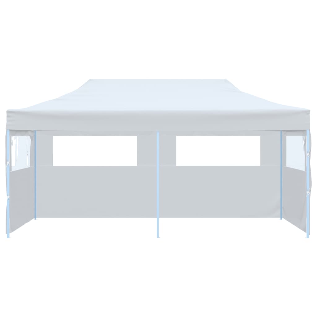 Saliekama Nojume Ar Sānu Sienām, Balta, 3X6 M, Tērauds