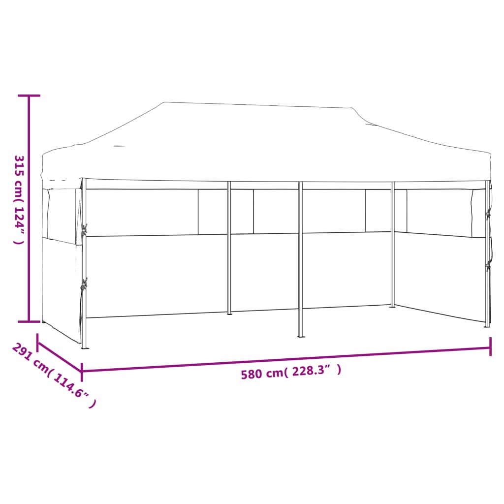 Saliekama Nojume Ar Sānu Sienām, Balta, 3X6 M, Tērauds