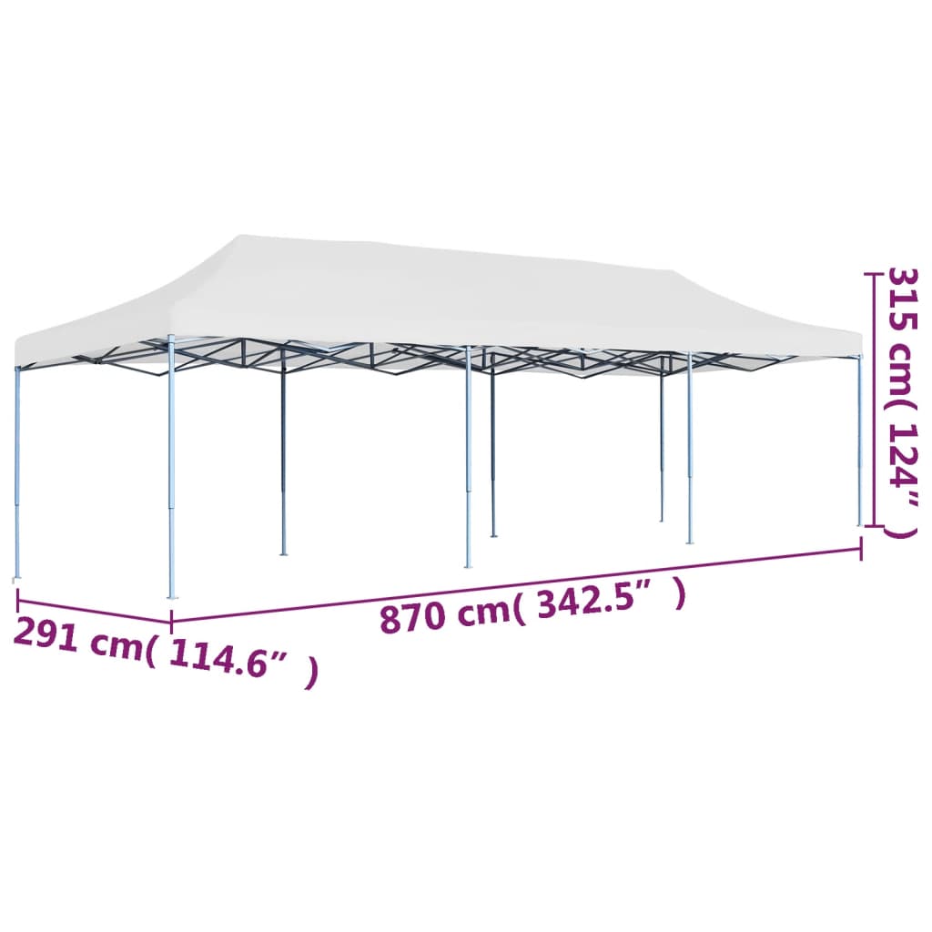 Saliekama Svinību Nojume, 3X9 M, Balta