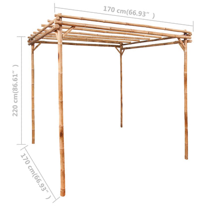 Pergola, 170X170X220 Cm, Bambuss
