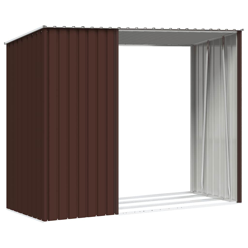 Dārza Šķūnis, Brūns, 245X98X159 Cm, Cinkots Tērauds