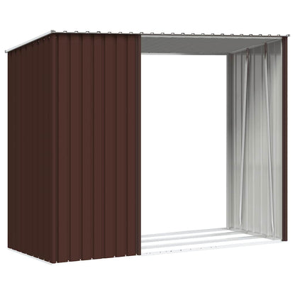 Dārza Šķūnis, Brūns, 245X98X159 Cm, Cinkots Tērauds