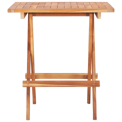 Saliekams Bistro Galds, 60X60X65 Cm, Masīvs Tīkkoks