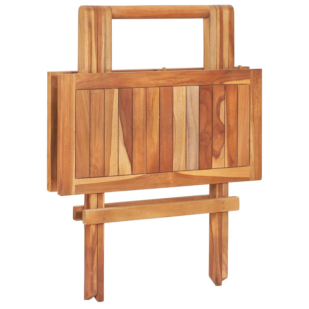 Saliekams Bistro Galds, 60X60X65 Cm, Masīvs Tīkkoks