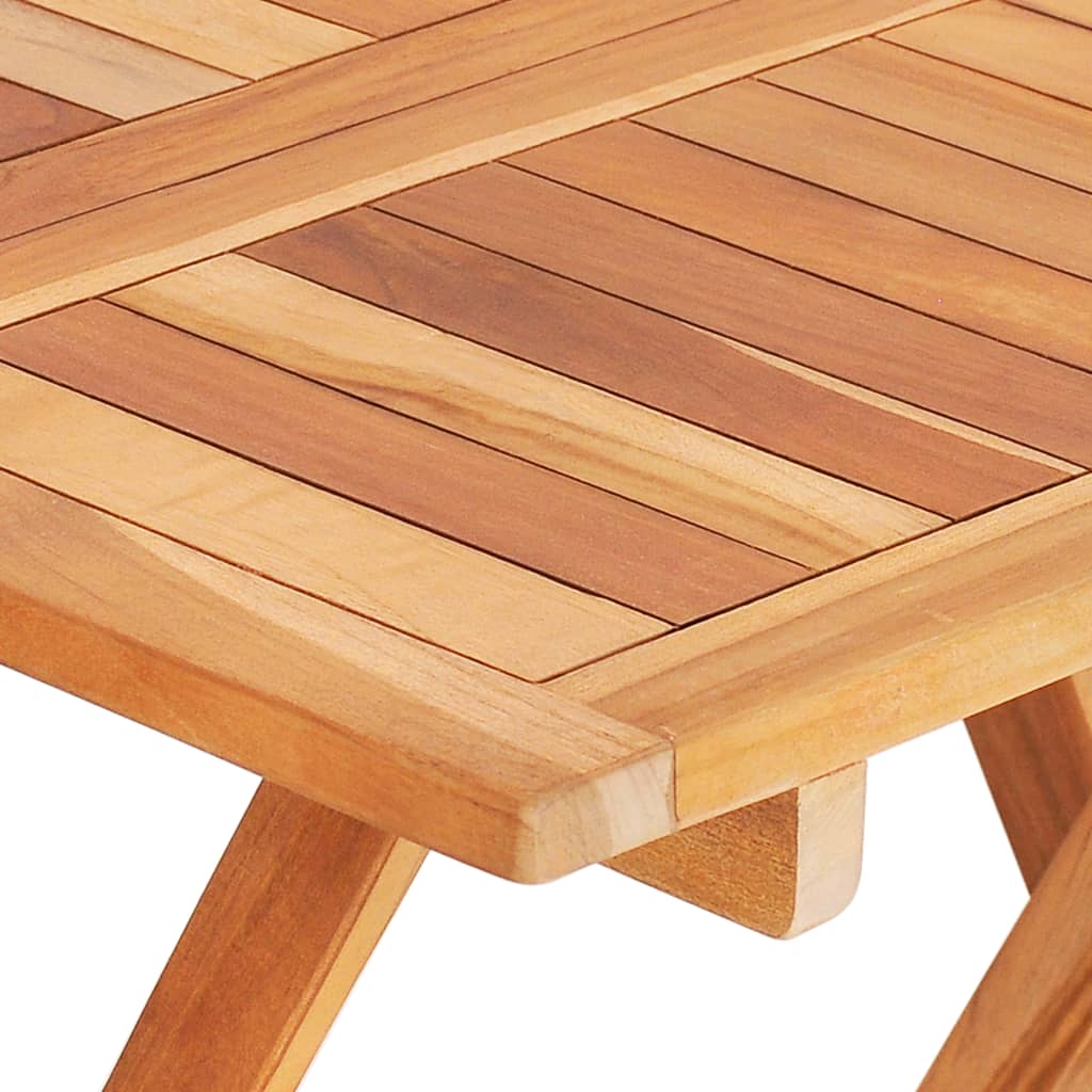 Saliekams Bistro Galds, 60X60X65 Cm, Masīvs Tīkkoks