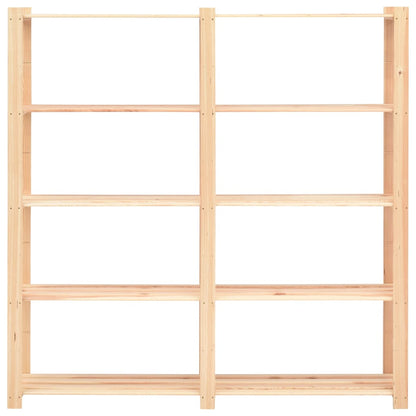 5-Līmeņu Glabāšanas Plaukti, 2 Gb., 170X38X170 Cm, Priedes Koks