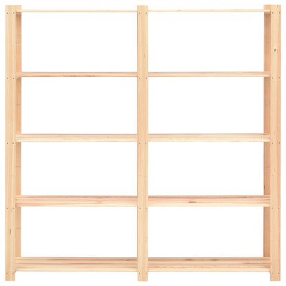 5-Līmeņu Glabāšanas Plaukti, 3 Gb., 170X38X170 Cm, Priedes Koks