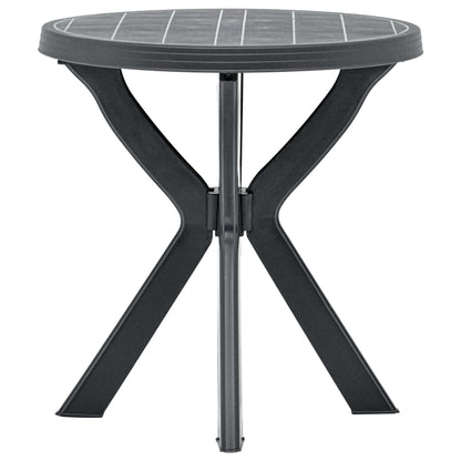 Bistro Galds, Antracītpelēks, Ø70 Cm, Plastmasa