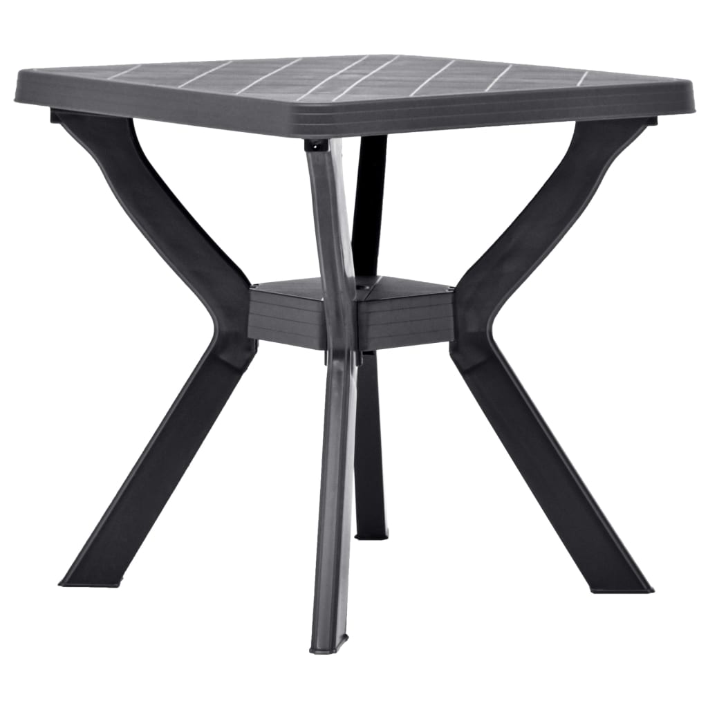 Bistro Galds, Antracītpelēks, 70X70X72 Cm, Plastmasa