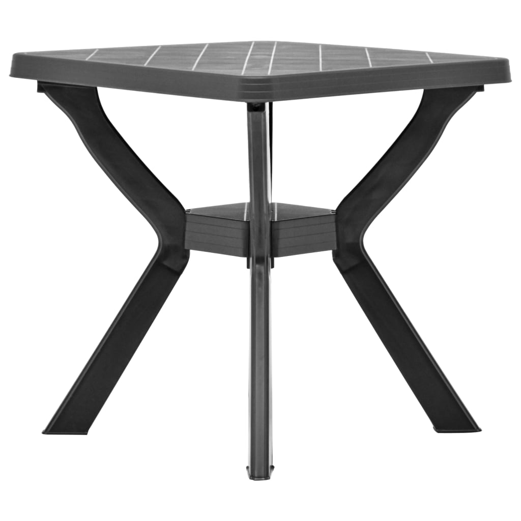 Bistro Galds, Antracītpelēks, 70X70X72 Cm, Plastmasa