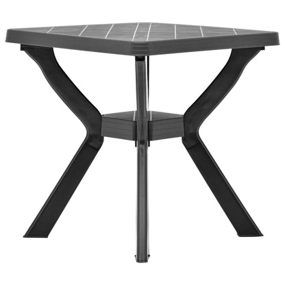 Bistro Galds, Antracītpelēks, 70X70X72 Cm, Plastmasa
