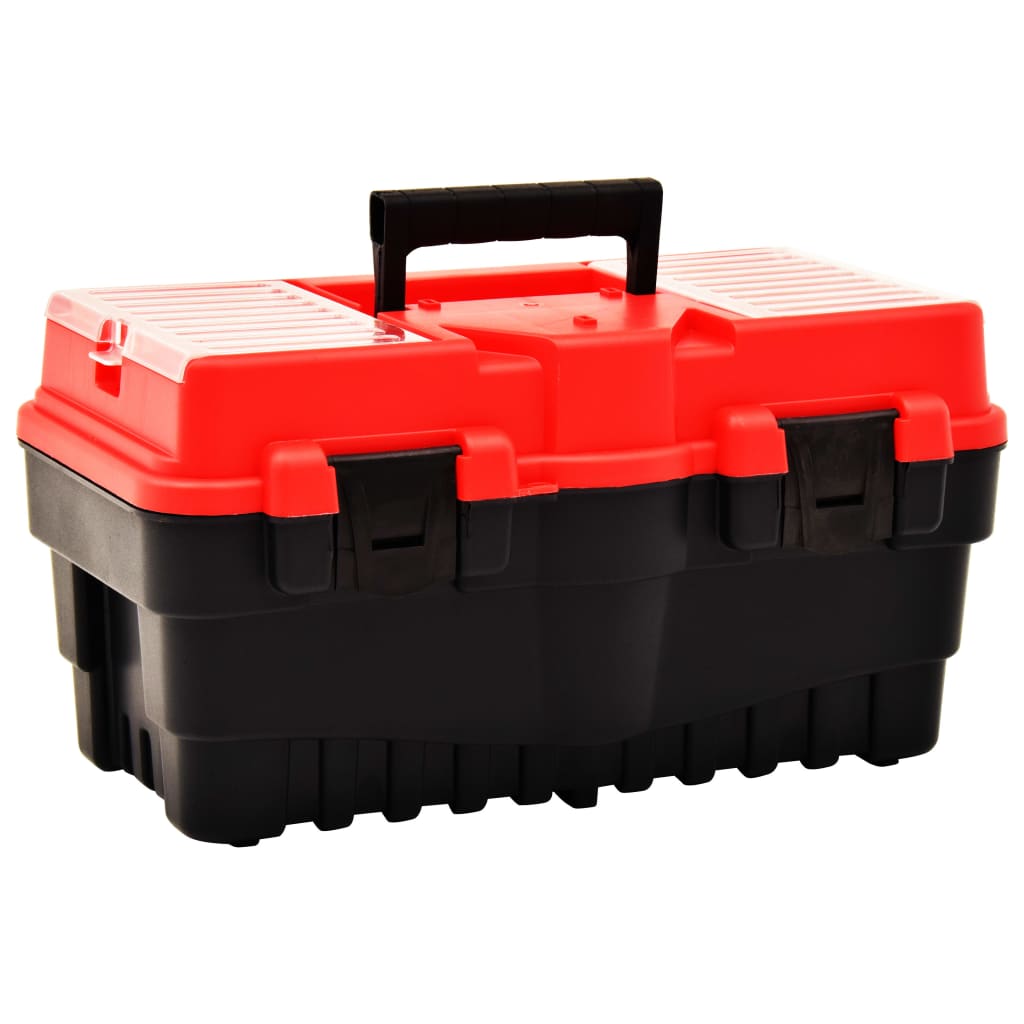 Instrumentu Kaste Plastmasas, 462X256X242 Mm, Sarkana