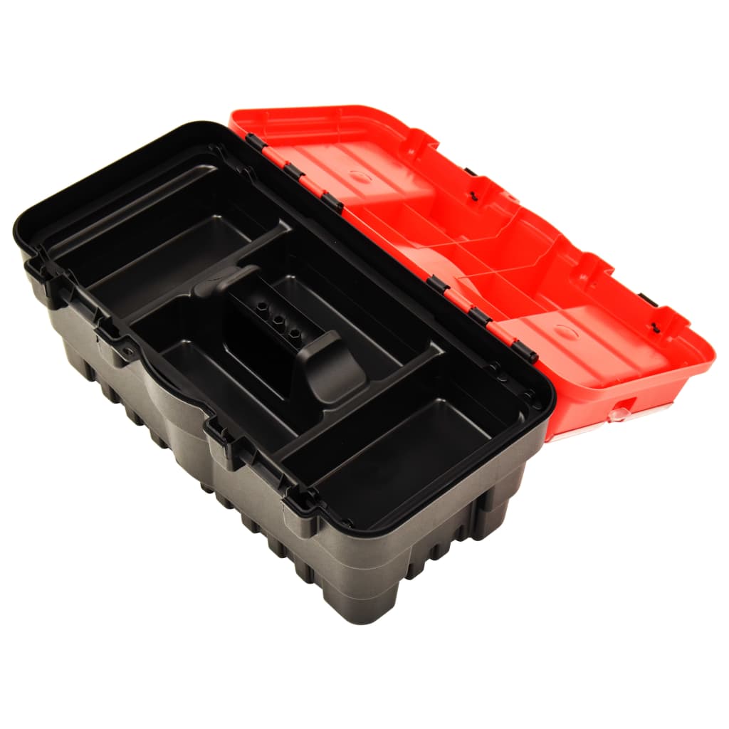Instrumentu Kaste Plastmasas, 462X256X242 Mm, Sarkana