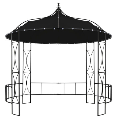Dārza Nojume, 300X290 Cm, Antracītpelēka, Apaļa