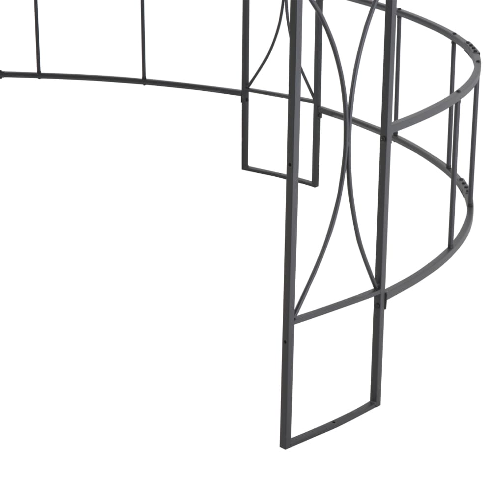 Dārza Nojume, 300X290 Cm, Antracītpelēka, Apaļa