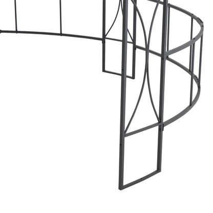 Dārza Nojume, 300X290 Cm, Antracītpelēka, Apaļa