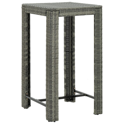 Dārza Bāra Galds, Brūns, 100X60,5X110,5 Cm, Pe Rotangpalma