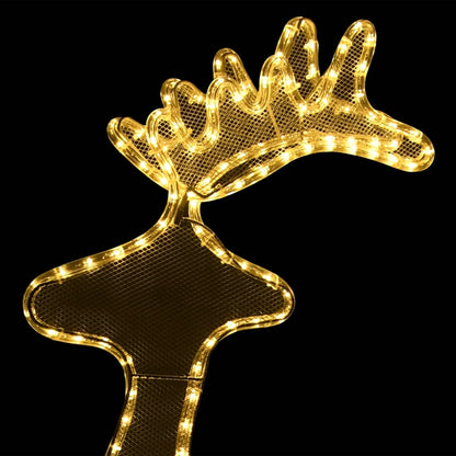 Ziemassvētku Dekorācija, Ziemeļbriedis, 306 Led, 60X24X89 Cm