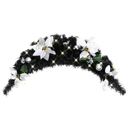 Ziemassvētku Arka Ar Led Lampiņām, Melna, 90 Cm, Pvc