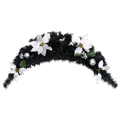 Ziemassvētku Arka Ar Led Lampiņām, Melna, 90 Cm, Pvc