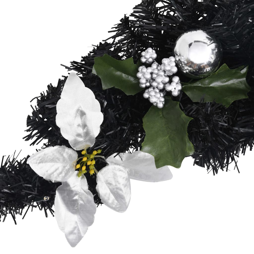 Ziemassvētku Arka Ar Led Lampiņām, Melna, 90 Cm, Pvc