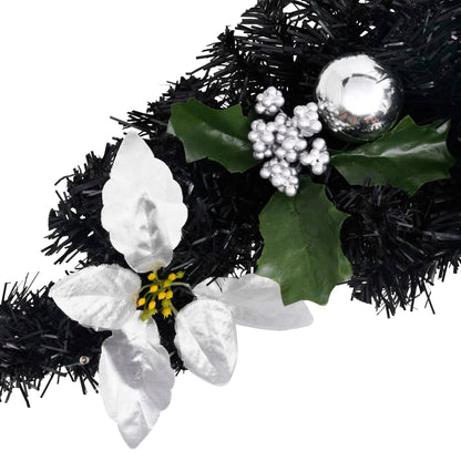 Ziemassvētku Arka Ar Led Lampiņām, Melna, 90 Cm, Pvc