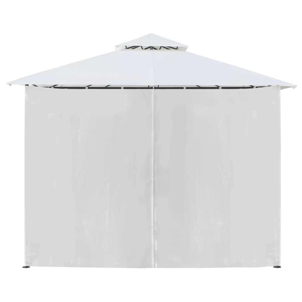 Dārza Nojume Ar Aizkariem, 600X298X270 Cm, Balta, 180G/M²