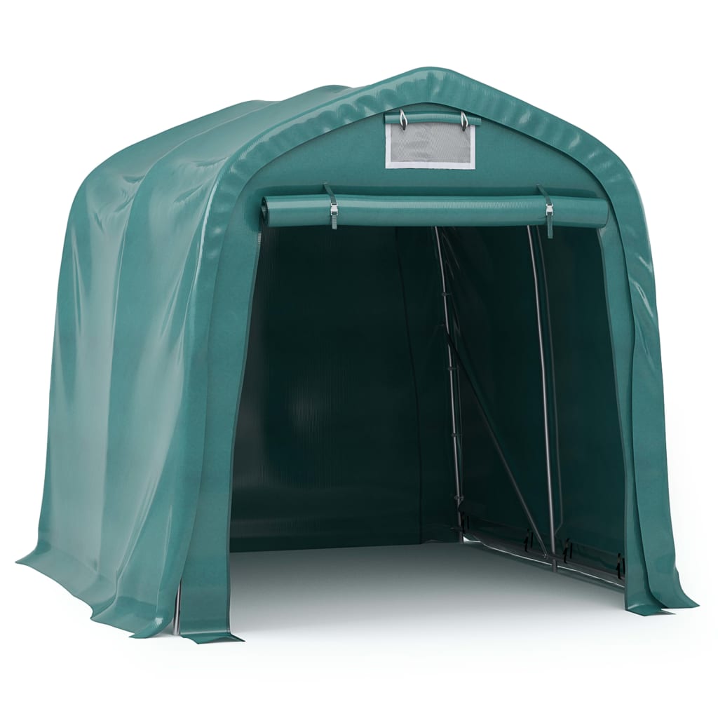 Garāžas Telts, Pvc, 1,6X2,4 M, Zaļa