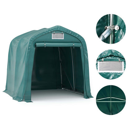 Garāžas Telts, Pvc, 1,6X2,4 M, Zaļa