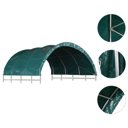 Mājlopu Nojume, Pvc, 3,7X3,7 M, Zaļa