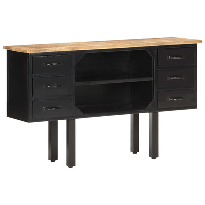 Kumode, 110X30X65 Cm, Neapstrādāts Mango Masīvkoks, Tērauds