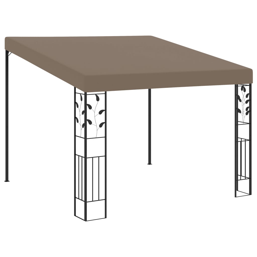 Dārza Nojume, Stiprināma Pie Sienas, 3X3X2,5 M, Pelēkbrūna
