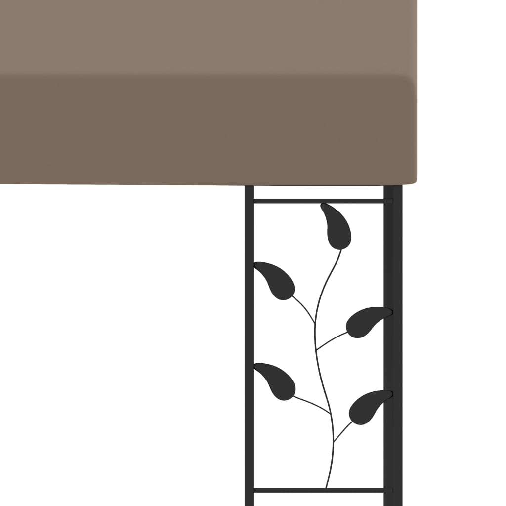 Dārza Nojume, Stiprināma Pie Sienas, 3X3X2,5 M, Pelēkbrūna