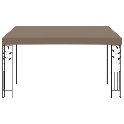 Dārza Nojume, Stiprināma Pie Sienas, 4X3X2,5 M, Pelēkbrūna