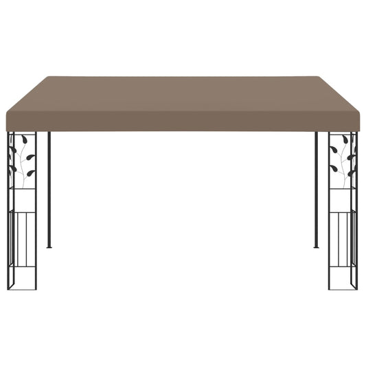 Dārza Nojume, Stiprināma Pie Sienas, 4X3X2,5 M, Pelēkbrūna