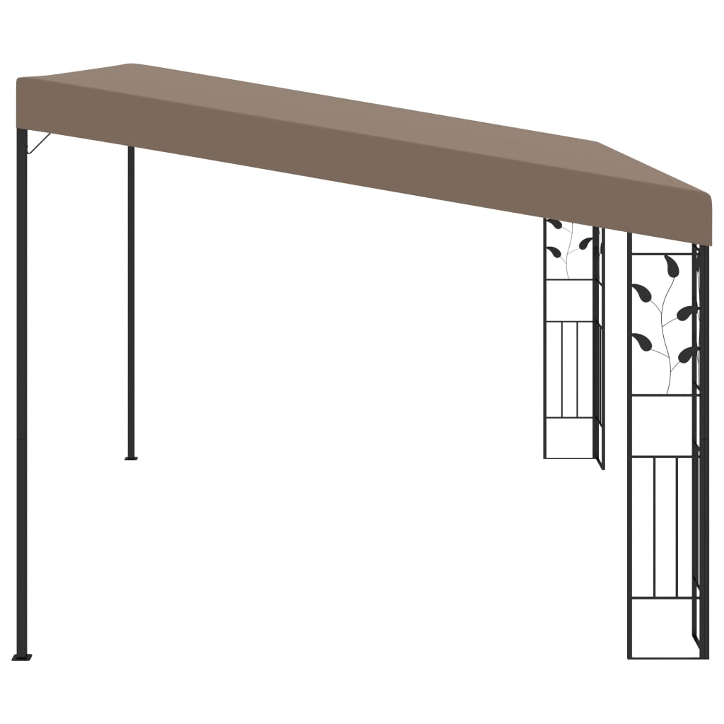 Dārza Nojume, Stiprināma Pie Sienas, 4X3X2,5 M, Pelēkbrūna