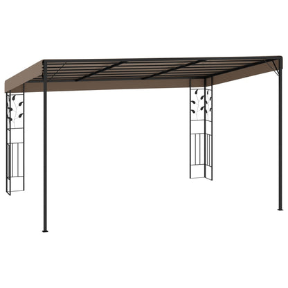 Dārza Nojume, Stiprināma Pie Sienas, 4X3X2,5 M, Pelēkbrūna