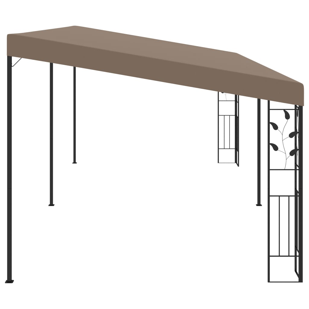 Dārza Nojume, Stiprināma Pie Sienas, 6X3X2,5 M, Pelēkbrūna