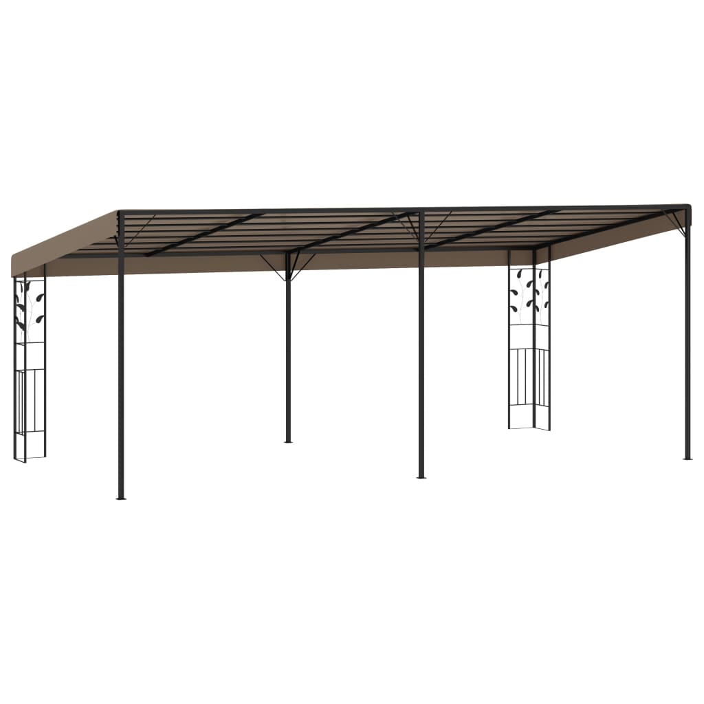 Dārza Nojume, Stiprināma Pie Sienas, 6X3X2,5 M, Pelēkbrūna