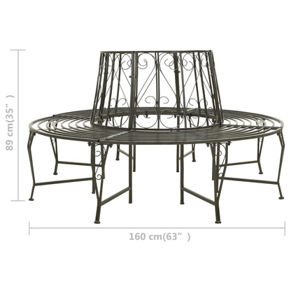 Dārza Sols, Uzstādāms Ap Koku, 160 Cm, Tērauds