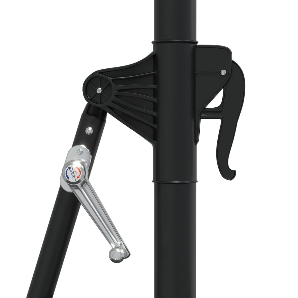 Saulessargs Ar Metāla Kātu Un Led, Antracītpelēks, 300 Cm