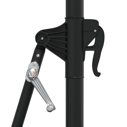 Saulessargs Ar Metāla Kātu Un Led, Antracītpelēks, 300 Cm