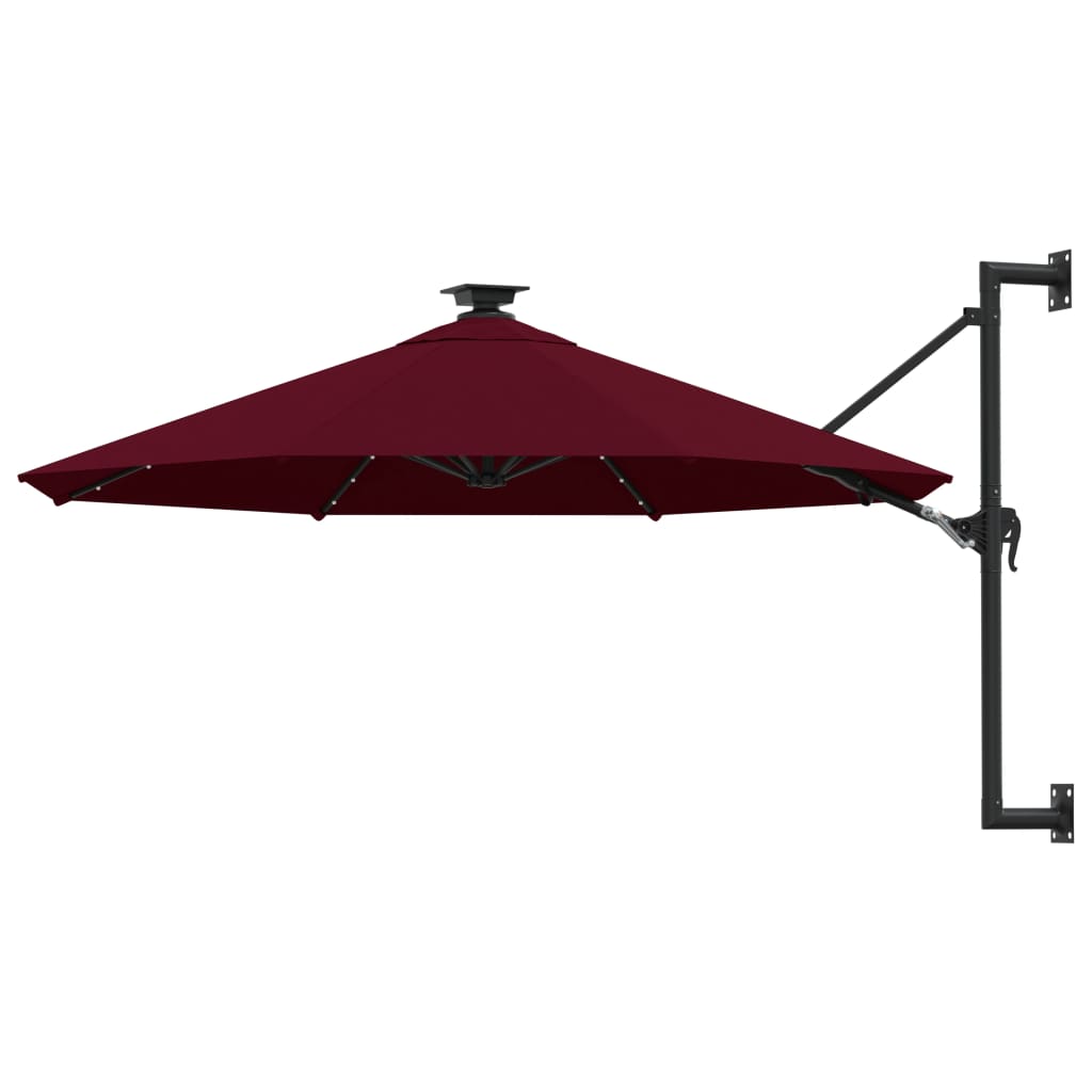 Saulessargs Ar Metāla Kātu Un Led, Antracītpelēks, 300 Cm